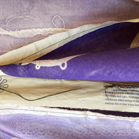 Rietlanden Women's Office, Printworks (Banners for Heresies), 2024 (Detail)